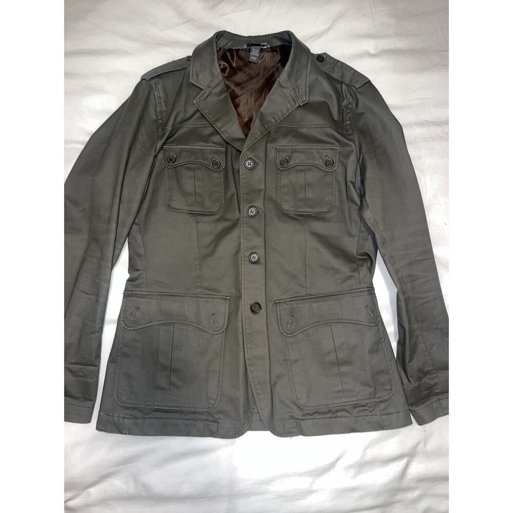 Mens H&M Military Style Jacket